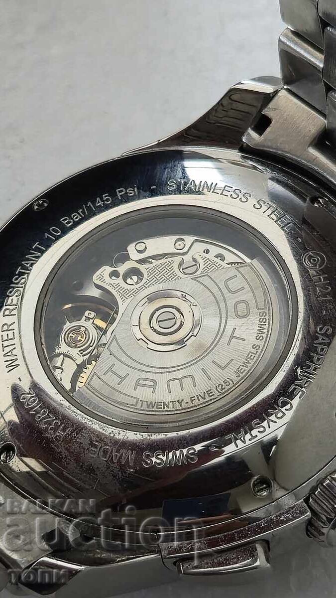 HAMILTON AUTOMATIC CHRONOGRAPH SWISS MADE РЯДЪК РАБОТИ БЗЦ - 8