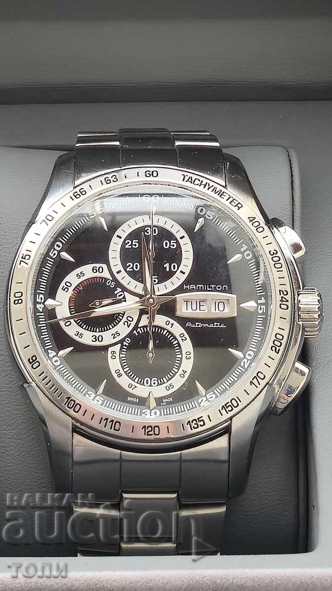 HAMILTON AUTOMATIC CHRONOGRAPH SWISS MADE РЯДЪК РАБОТИ БЗЦ