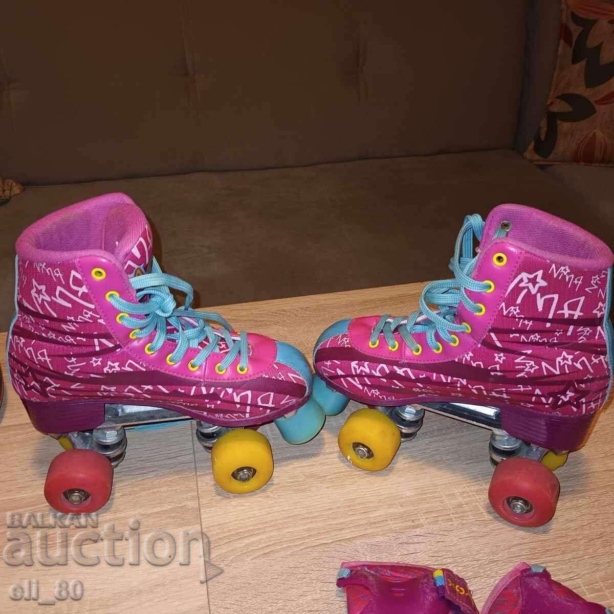 Delivery of rollerblades full set
