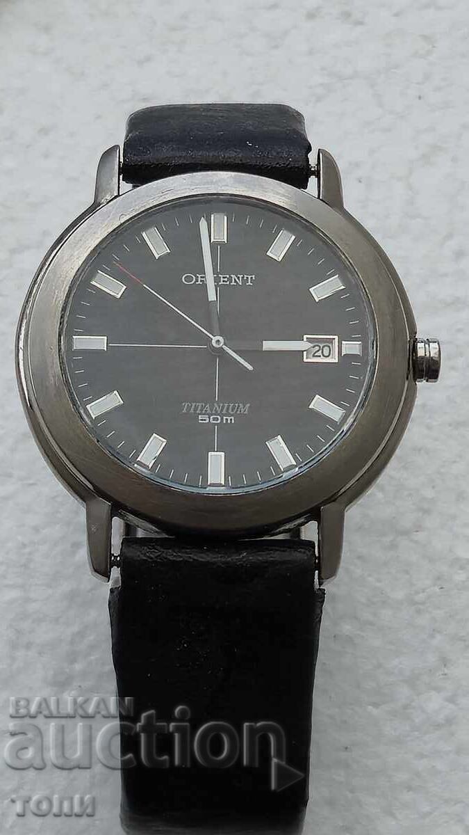 ORIENT QUARTZ JAPAN TITANIUM ΣΠΑΝΙΟ ΛΕΙΤΟΥΡΓΙΚΟ ΧΩΡΙΣ ΕΓΓΥΗΣΗ