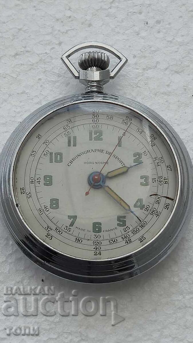Auction  CHRONOGRAPH FRANCE MADE MILITARY RARE NOT WORKING BZC.!!!!