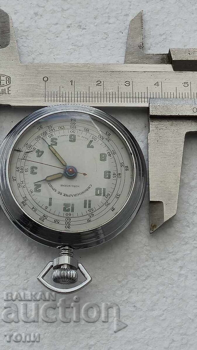 CHRONOGRAPH FRANCE MADE MILITARY RARE NOT WORKING BZC.!!!! - 7