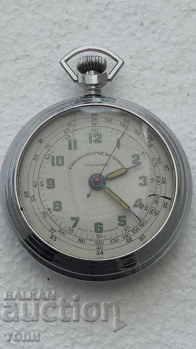 CHRONOGRAPH FRANCE MADE MILITARY RARE NOT WORKING BZC.!!!!