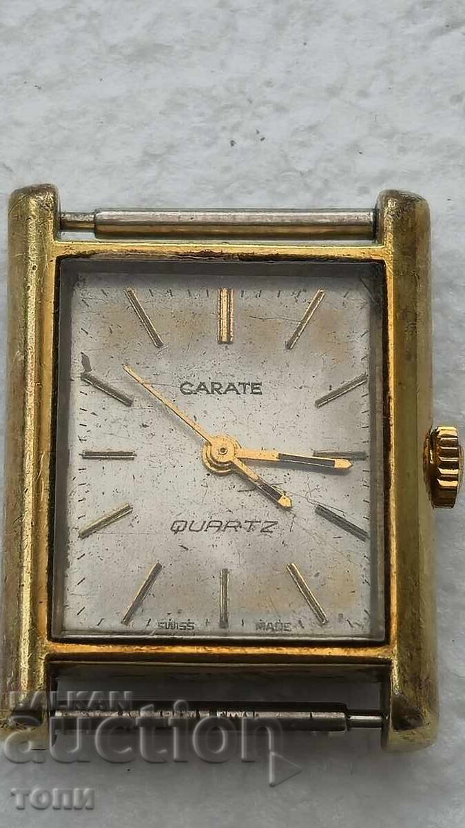 CARATE QUARTZ SWISS MADE RARE GOLD-PLATED I DON'T KNOW IF IT WORKS with price € 0.01 | 0.02 BGN