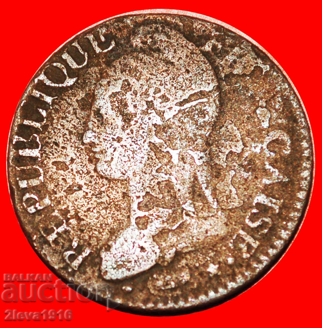 Δημοπρασία Ⰺ DIRECTORY 1795-1799: FRANCE★5 CENTIMES LAN 7/5 BB/A 1798!