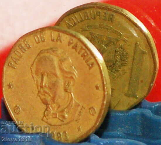 КАНАДА НЕОБИЧАЙНО ИЗЛИШЪК: ДОМИНИКАНСКА РЕПУБЛИКА★1 ПЕСО 1993!