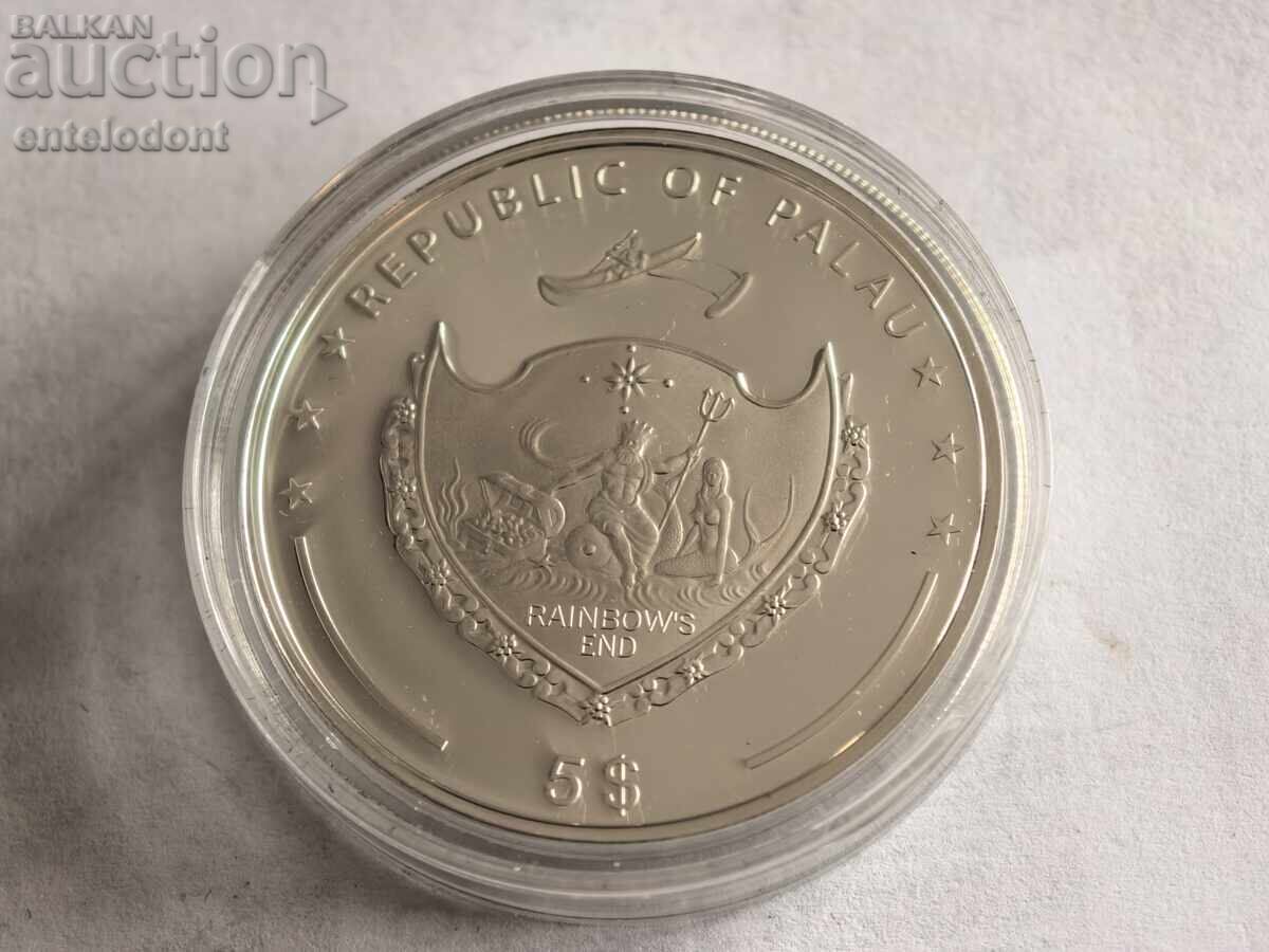 5 δολάρια 2009 Παλάου ασήμι με τιμή € 47.89 | 93.67 BGN