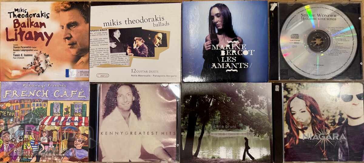 DISCURI AUDIO, CD-URI ORIGINALE CU MUZICĂ MP3/CD - 8 BUC