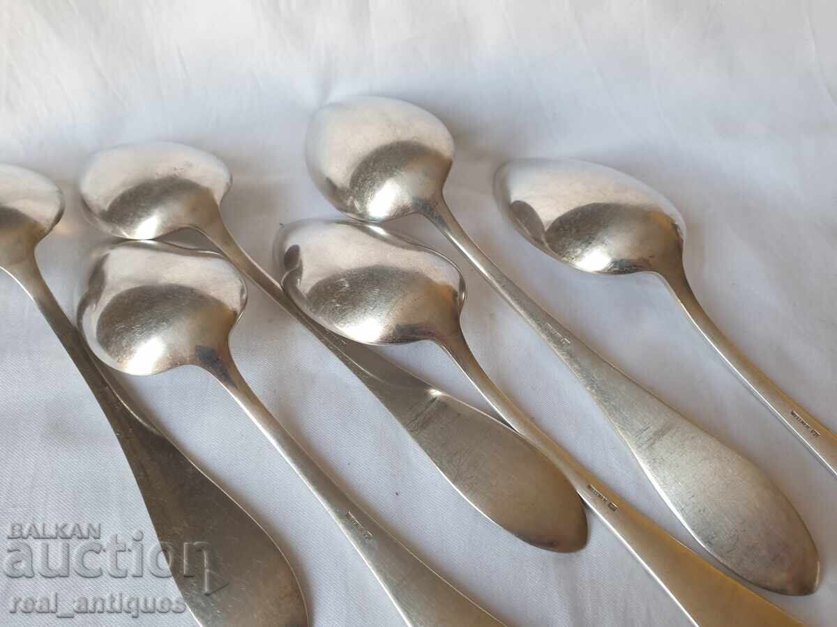 Set linguri placate cu argint - 6