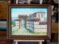 Αναγεννησιακό σπίτι, ελαιογραφία, 42x34, 2015, mARTger