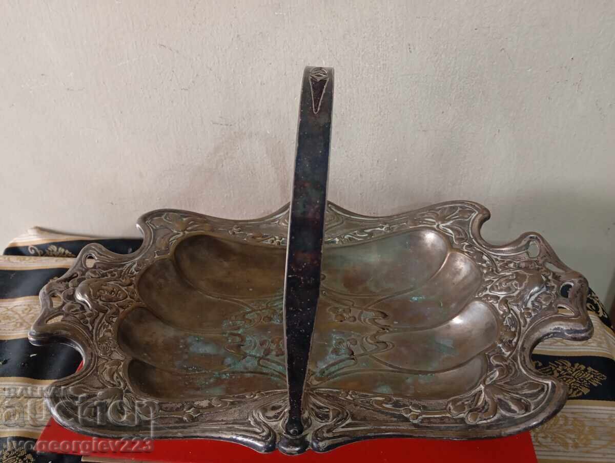 Bol, fructieră Art Nouveau