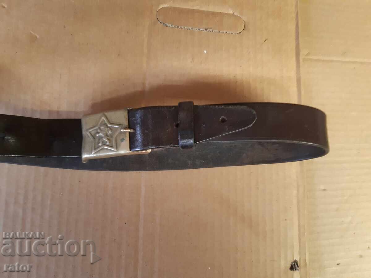 Аукцион Стар военен строеви войнишки колан  , униформа