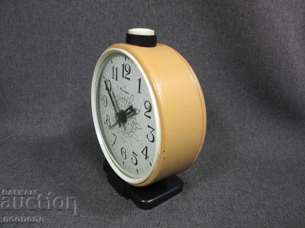 OLD RETRO SOC USSR MECHANICAL ALARM CLOCK YANTAR with price € 20.00 | 39.12 BGN