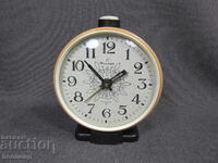 OLD RETRO SOC USSR MECHANICAL ALARM CLOCK YANTAR