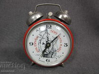 СТАР РЕТРО СОЦ СССР МЕХАНИЧЕН ЧАСОВНИК БУДИЛНИК ВИТЯЗЬ