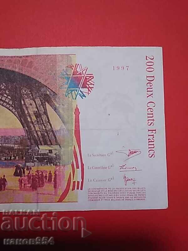 Аукцион 200 франка Франция 1997г.