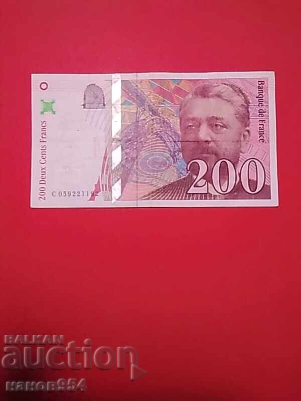 200 франка Франция 1997г.