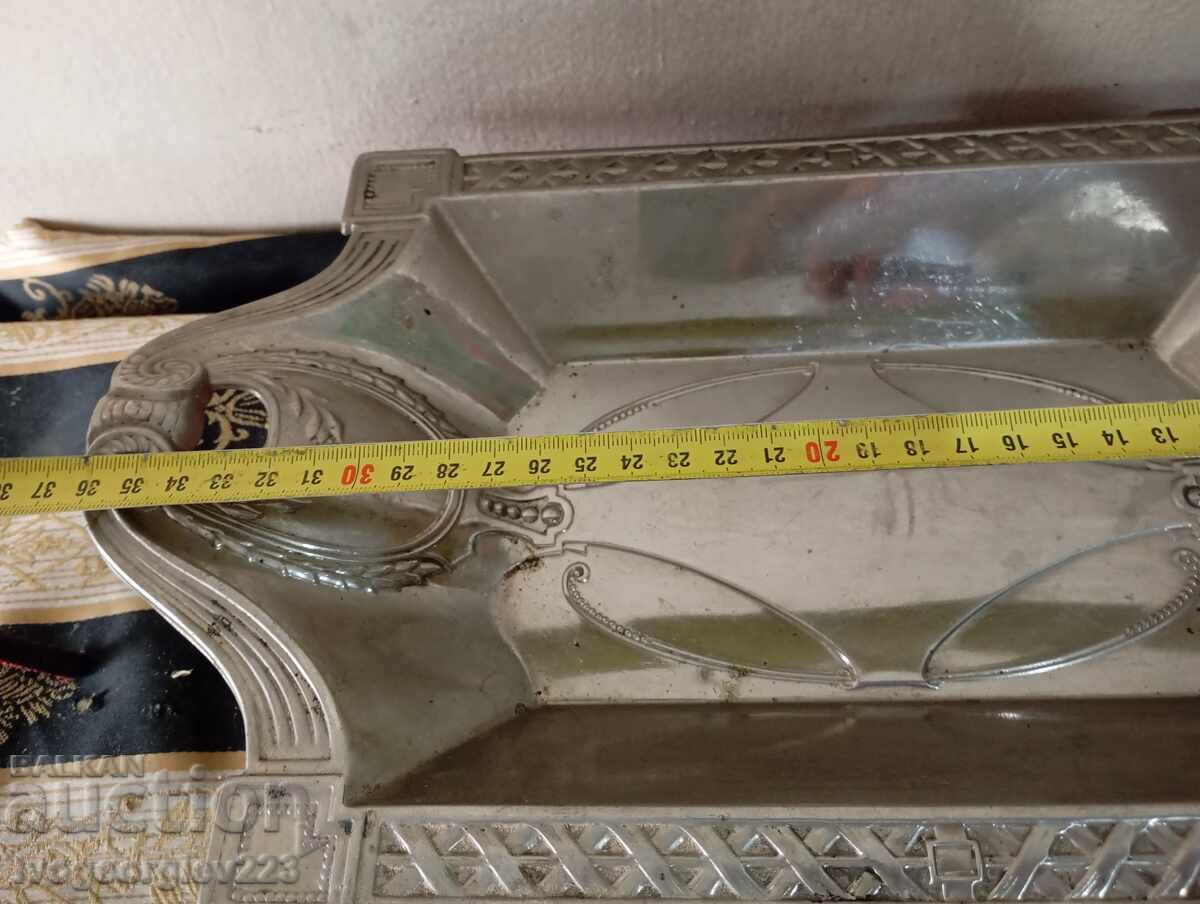 Παράδοση Επιχρυσωμένη φρουτιέρα, μπολ, πανέρι αρ νουβό