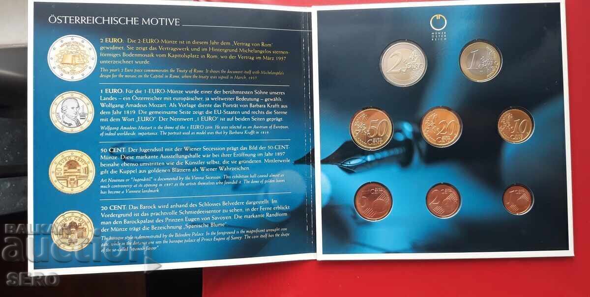 Австрия-СЕТ 2007 от 8 монети-Римския договор с цена € 17.00 | 33.25 лв.