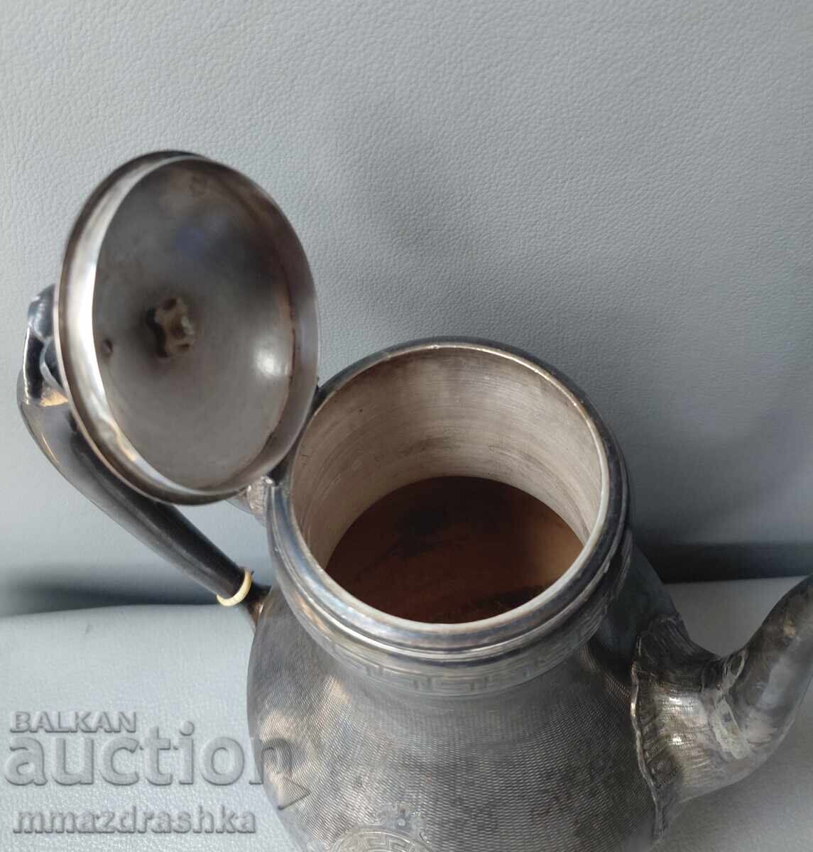 Victorian silver-plated teapot - 6