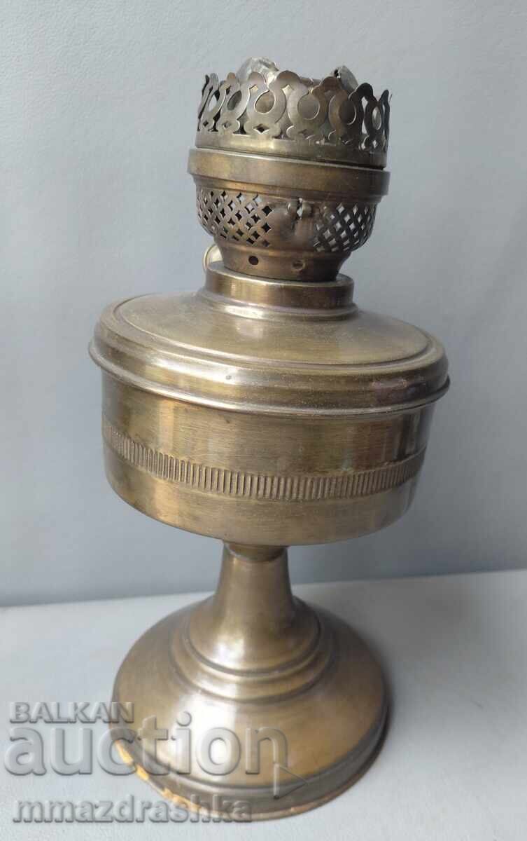 Auction  Old brass lamp