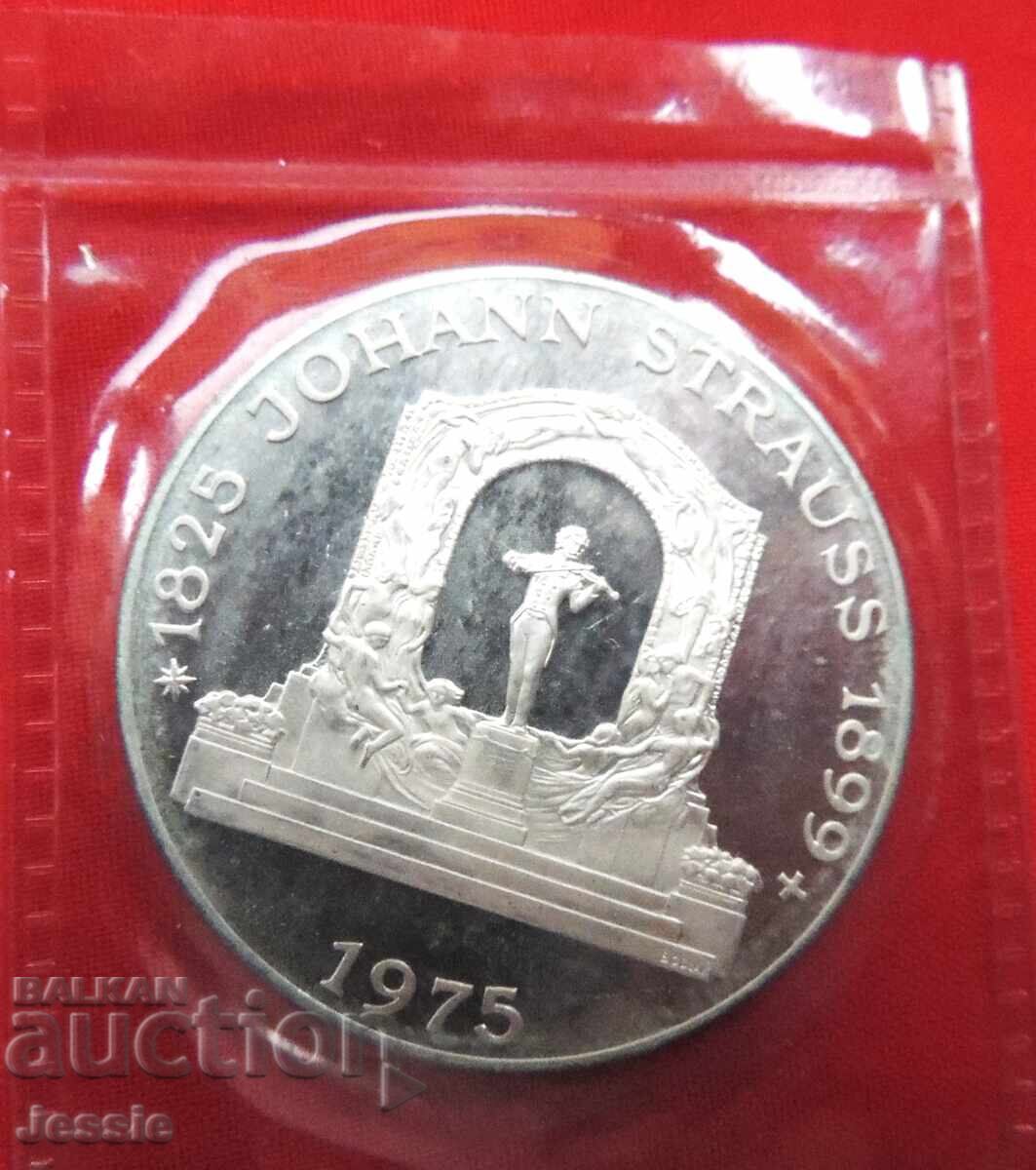 100 σελίνια 1975 Αυστρία Γιόχαν Στράους MINT με τιμή € 49.95 | 97.69 BGN