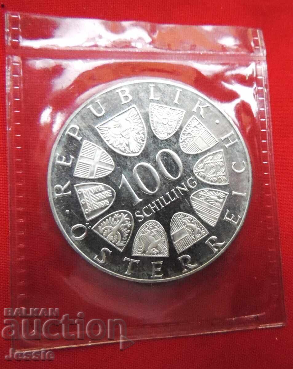 100 σελίνια 1975 Αυστρία Γιόχαν Στράους MINT