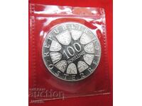 100 шилинга 1975 Австрия Йохан Щраус МИНТ