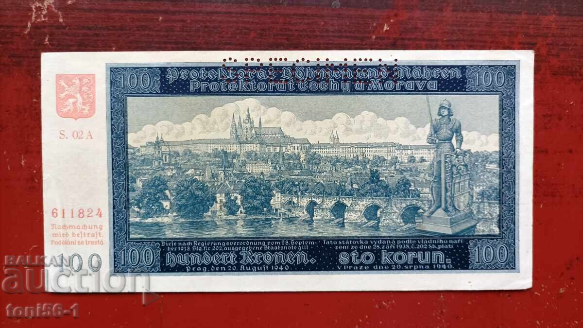 Βοημία και Μοραβία 100 κορώνες 1940