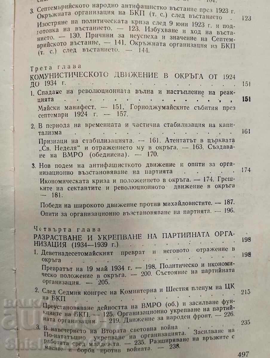 Livrarea Istoria organizației județene a BCP din Blagoevgrad