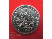 5 Franci 1966 Franța argint MINT