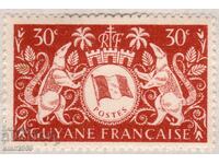 Guyana Franceză-1945-Definitive-stema coloniei, MLH