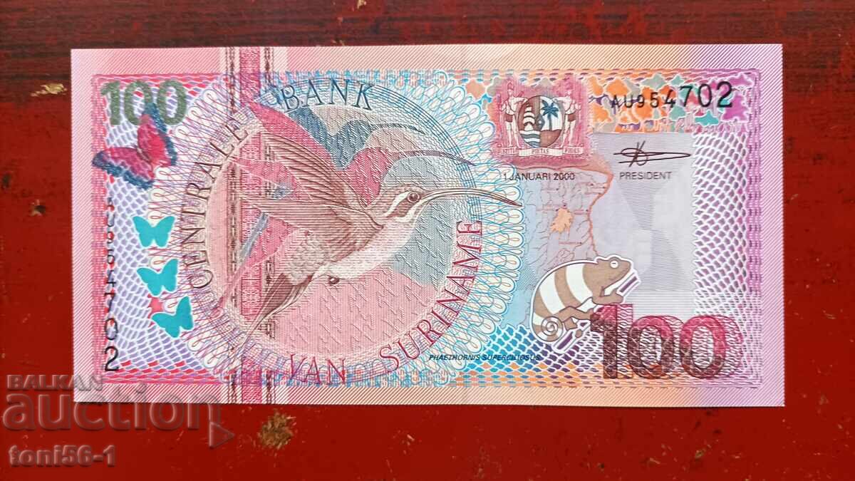 Suriname 100 Gulden 2000 UNC