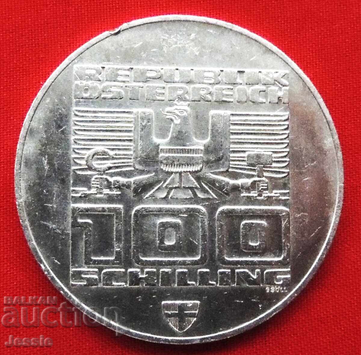 100 Shillings 1976 Innsbruck Austria Winter Olympic Games