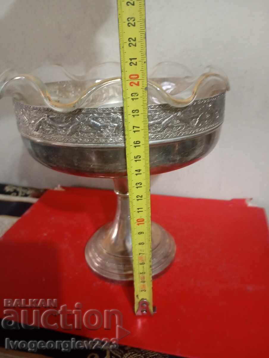 Livrarea Bol argintat, fructieră Art Deco