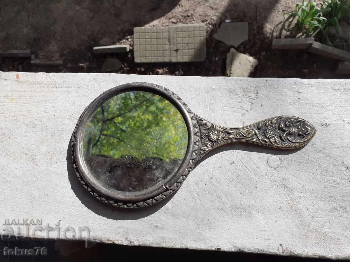 Livrarea Oglindă veche bronz vultur bicefal patină