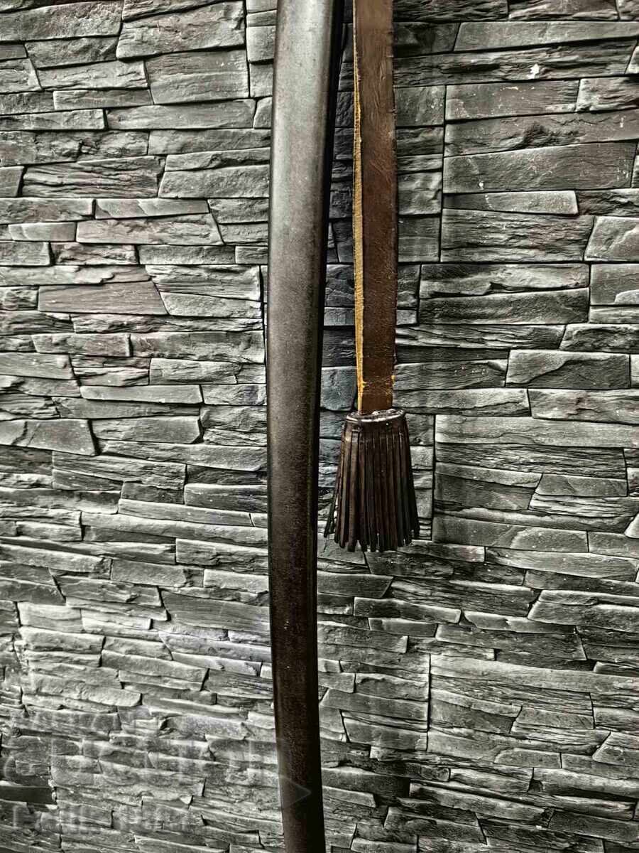 Delivery of Early French cavalry combat saber sword knot scabbard