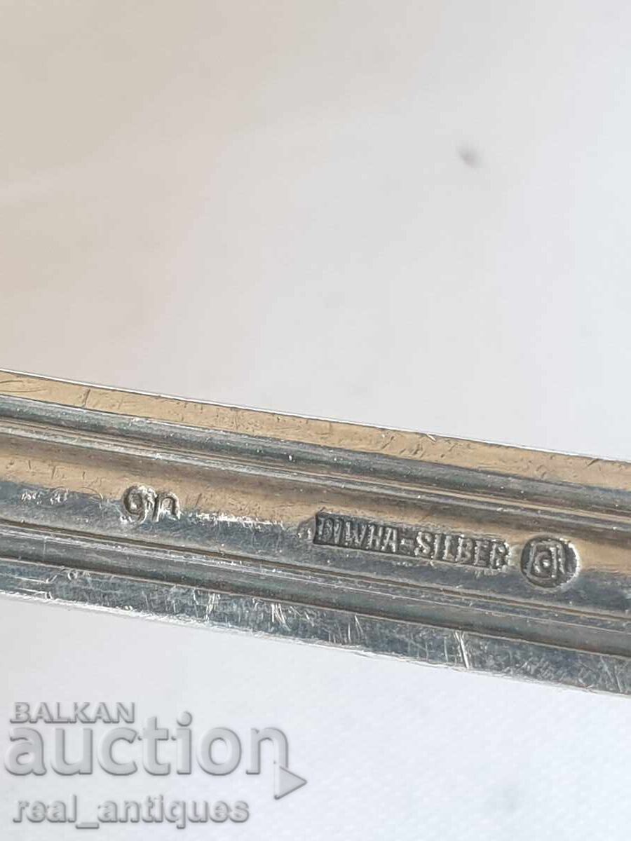 Посребрен черпак с позлата - 6