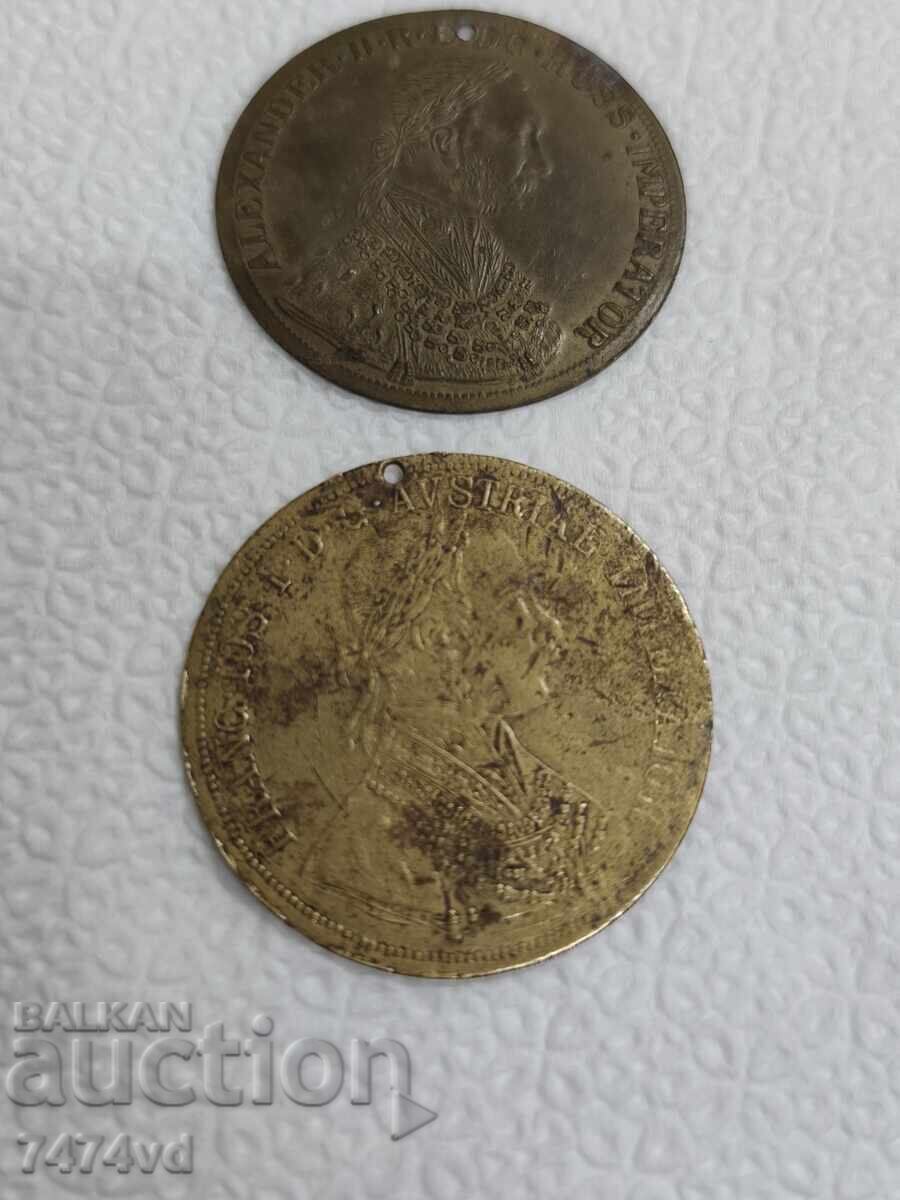 2 Large brass jewelry pendants with price € 20.00 | 39.12 BGN