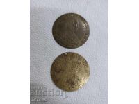 2 Large brass jewelry pendants