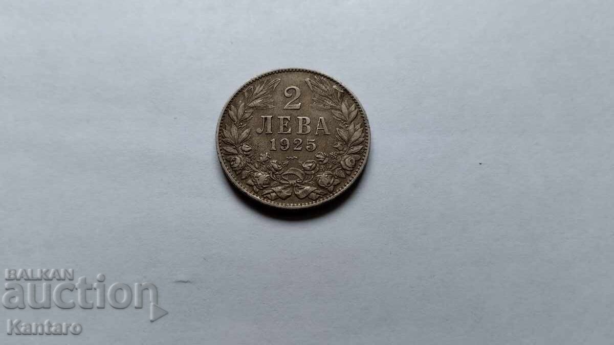 Monedă - BULGARIA - 2 BGN - 1925 - cu linie - EXCELENT cu preț € 8.00 | 15.65 BGN
