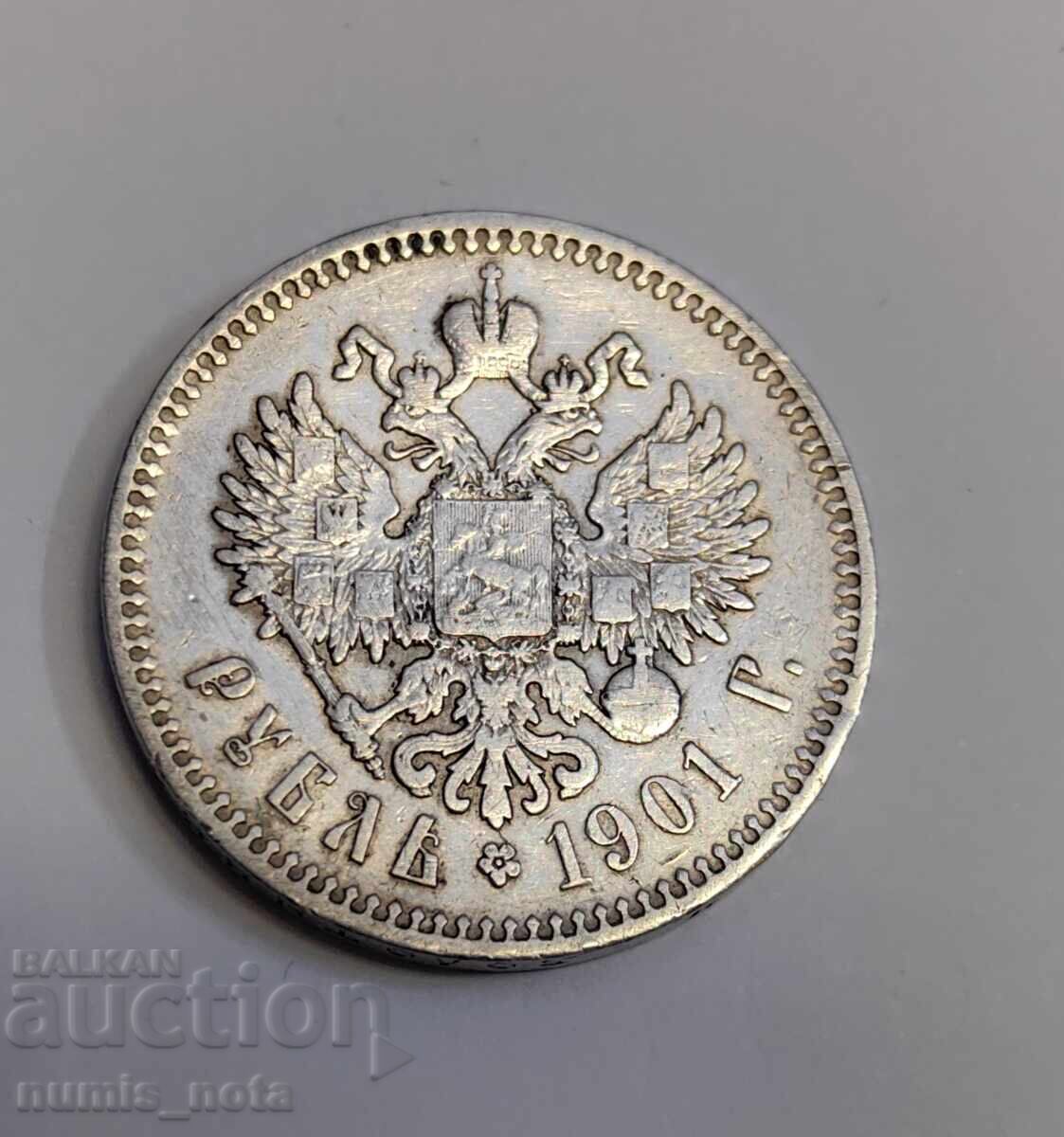 1 rubla 1901 Rusia