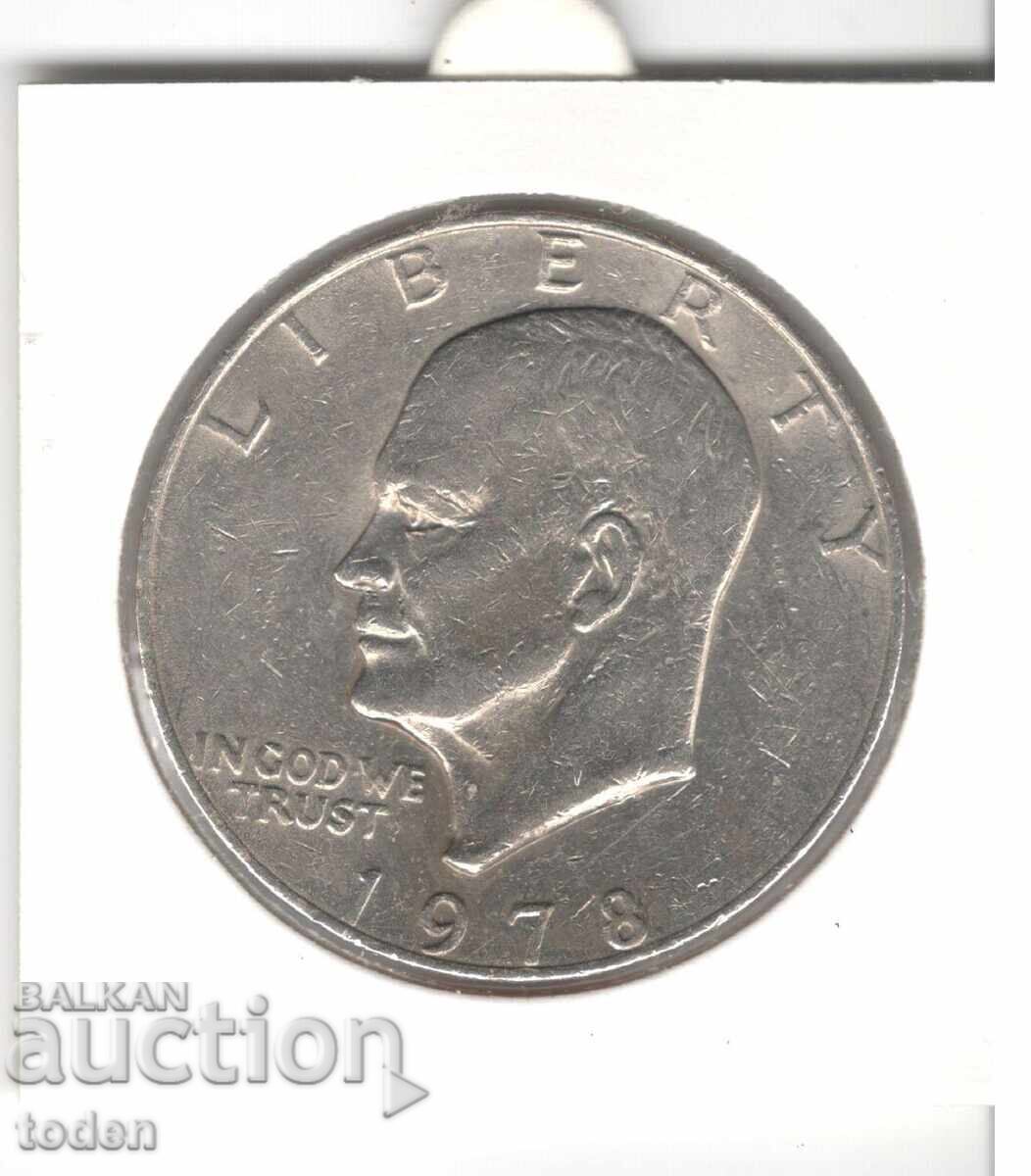 Παράδοση Ηνωμένες Πολιτείες-1 Δολάριο-1978 D-KM# 203-Δολάριο Αϊζενχάουερ
