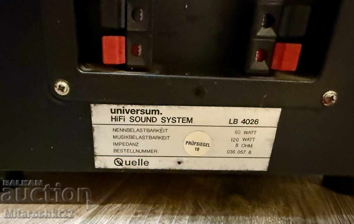 Delivery of PASSIVE SUBWOOFER BASS LOUDSPEAKER UNIVERSUM