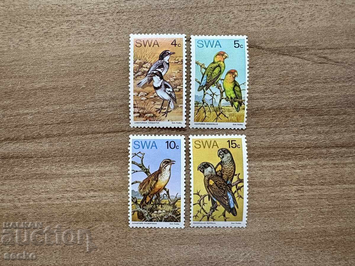 Νοτιοδυτική Αφρική - Εγχώρια πουλιά (1974) MNH