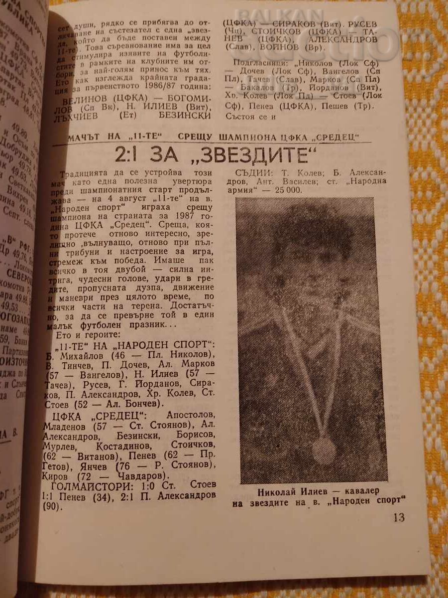 Football ⚽ 1987 ⚽ from 0.01 cents - 7