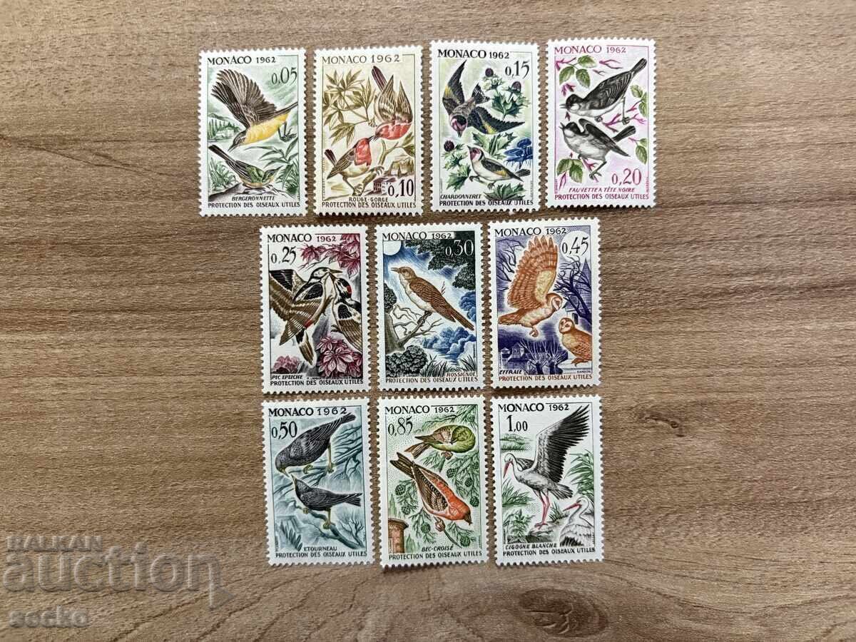 Монако - Защита на птиците, полезни за селското...(1962) MNH