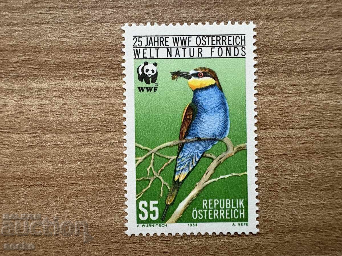 Австрия - Птици - 25 г. Австрийска WWF (1988) MNH