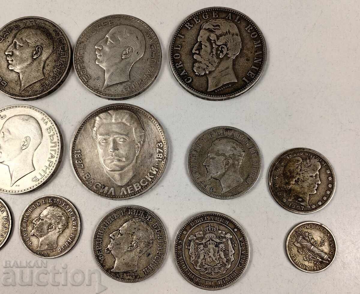 LOT SREBŬRNI MONETI SREBŬRNA MONETA SREBRO 5-DNEVEN TŬRG - 7