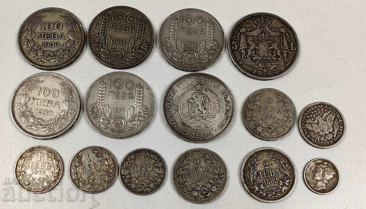 LOT SREBŬRNI MONETI SREBŬRNA MONETA SREBRO 5-DNEVEN TŬRG